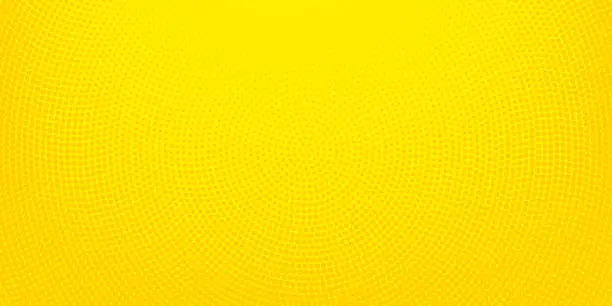 Yellow halftone spotted background